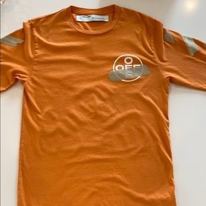 Off white long sleeve tape shirt